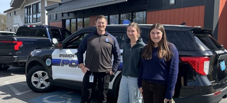 Ipswich Police Department Supports Students During Project “Sticker Shock”